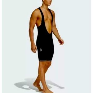 Adidas Padded Elastic Cycling Bib Tights Men's Size 2XL Black